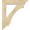 Ekena Millwork Imperial Traditional Rough Sawn Bracket w/ Offset Brace, Douglas Fir, 6"W x 26"D x 30"H BKT0604X26X30IMP01RDF - alternate 3